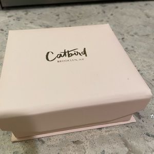 Catbirdnyc gold plated necklace with small diamonds